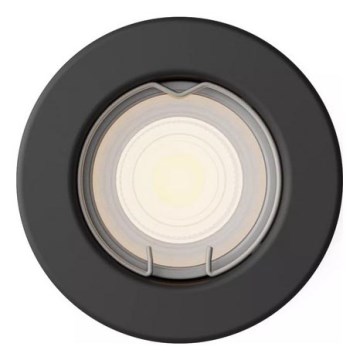Philips - Spot encastré LED RGBW dimmable PERIDOT 1xGU10/6W/230V noir + télécommande