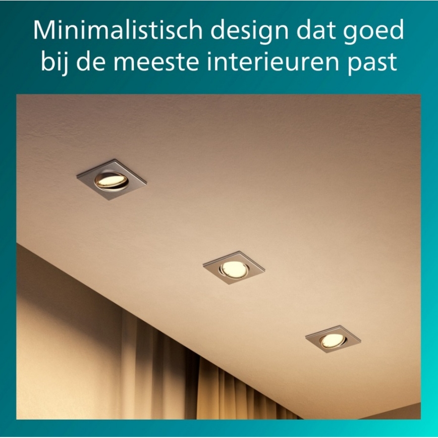 Philips - Spot encastré PERIDOT 1xGU10/7W/230V argenté