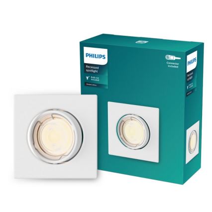 Philips - Spot encastré PERIDOT 1xGU10/7W/230V blanc