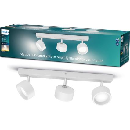 Philips - Spot LED 3xLED/5,5W/230V blanc