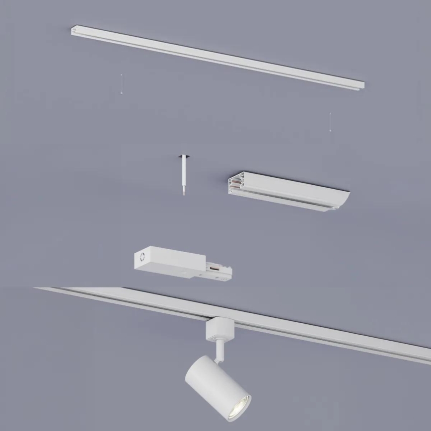 Philips - Spot LED RGBW dimmable pour rail EASYLINK HUE 3x GU10 / 4,7 W / 230 V 2200-6500 K 1 m blanc + pont Hue