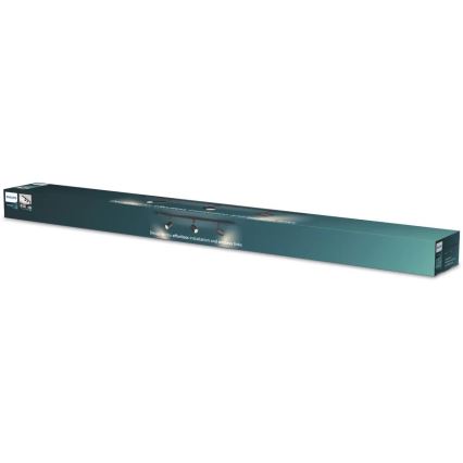 Philips - Spot LED RGBW dimmable pour système sur rail EASYLINK HUE 3xGU10/4,7W/230V 2200-6500K 1m noir + Hue bridge