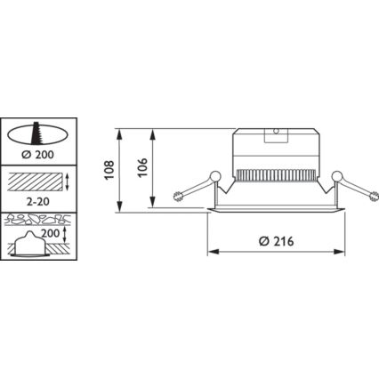 Philips - Spot LED encastrable CORELINE LED/19W/230V