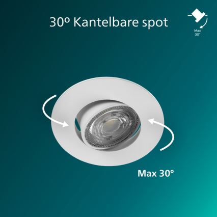 Philips - Spot encastré LED dimmable CILANTRO LED/5W/230V 2700K blanc