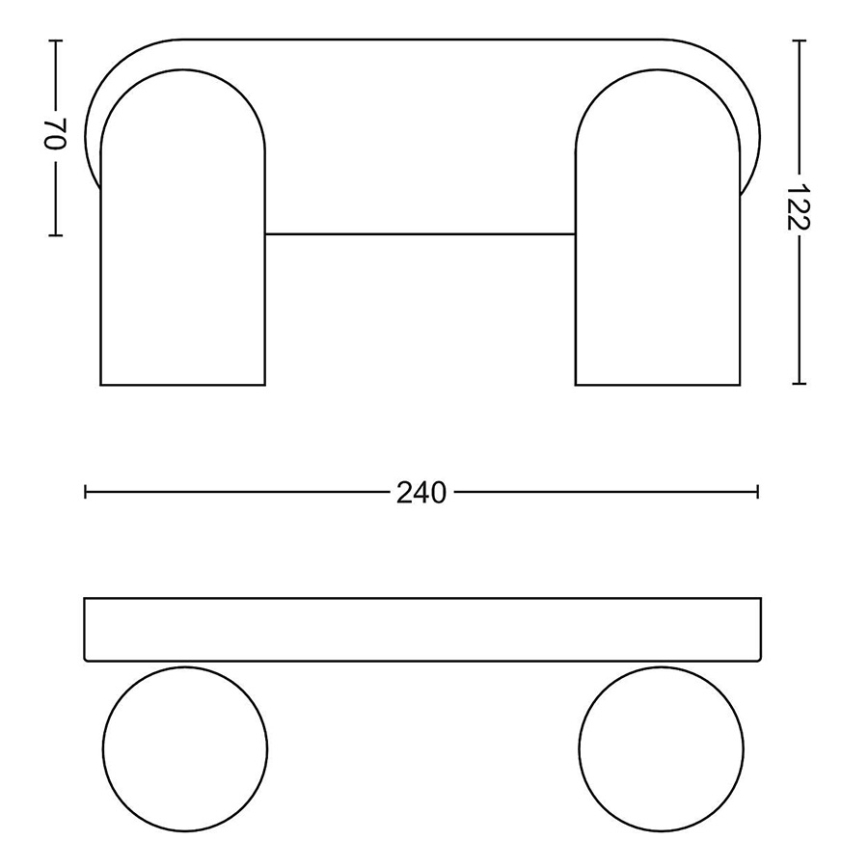 Philips - Spot LED RGBW à intensité variable PONGEE 2xGU10/4,8W/230V 3000K noir + télécommande