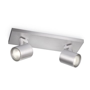Philips - Spot LED RGBW dimmable RUNNER 2xGU10/6,5W/230V 2700-6500K chrome mat