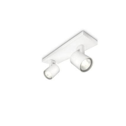 Philips - Spot LED RGBW dimmable RUNNER 2xGU10/6,5W/230V 2700-6500K blanc