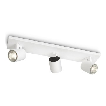 Philips - Spot LED RGBW dimmable RUNNER 3xGU10/6,5W/230V 2700-6500K blanc