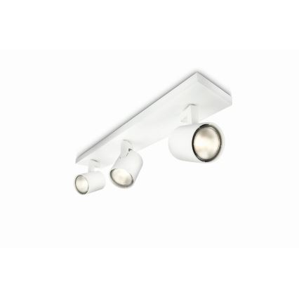 Philips - Spot LED RGBW dimmable RUNNER 3xGU10/6,5W/230V 2700-6500K blanc