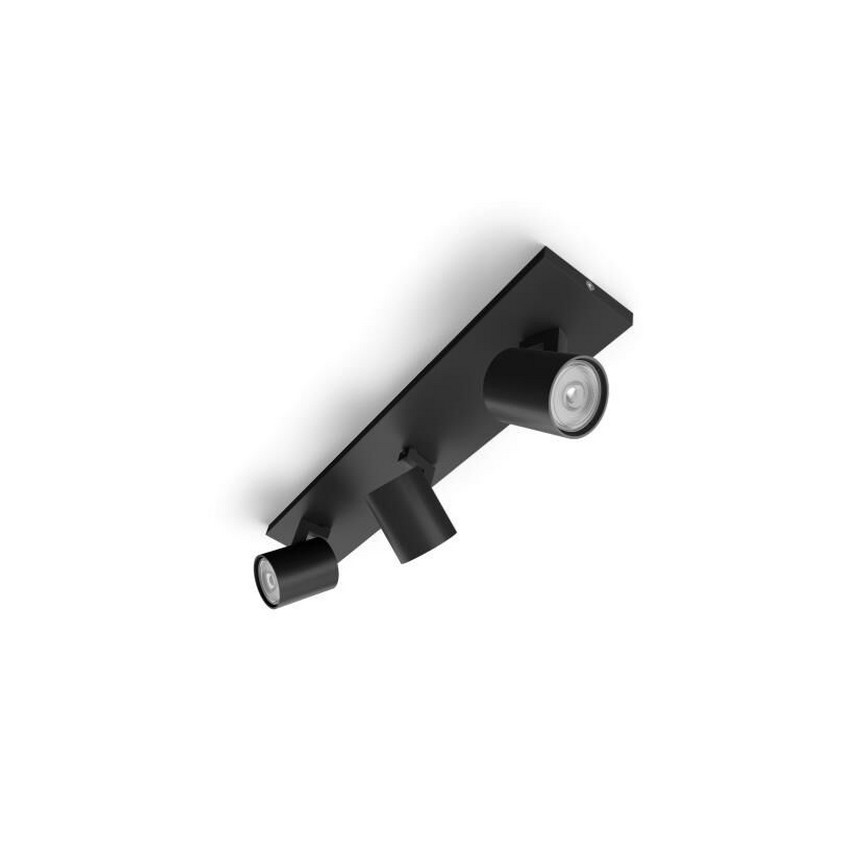 Philips - Spot LED RGBW dimmable RUNNER 3xGU10/6,5W/230V 2700-6500K noir