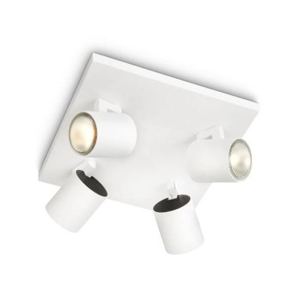 Philips - Spot LED RGBW dimmable RUNNER 4xGU10/6,5W/230V 2700-6500K blanc