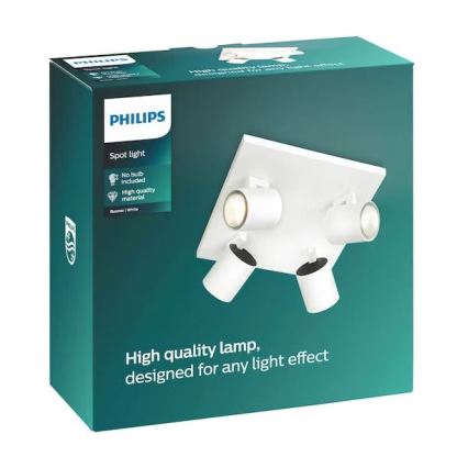 Philips - Spot LED RGBW dimmable RUNNER 4xGU10/6,5W/230V 2700-6500K blanc