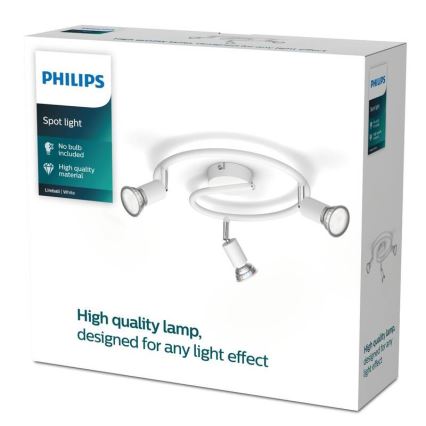 Philips - Spot 3xGU10/50W/230V blanc