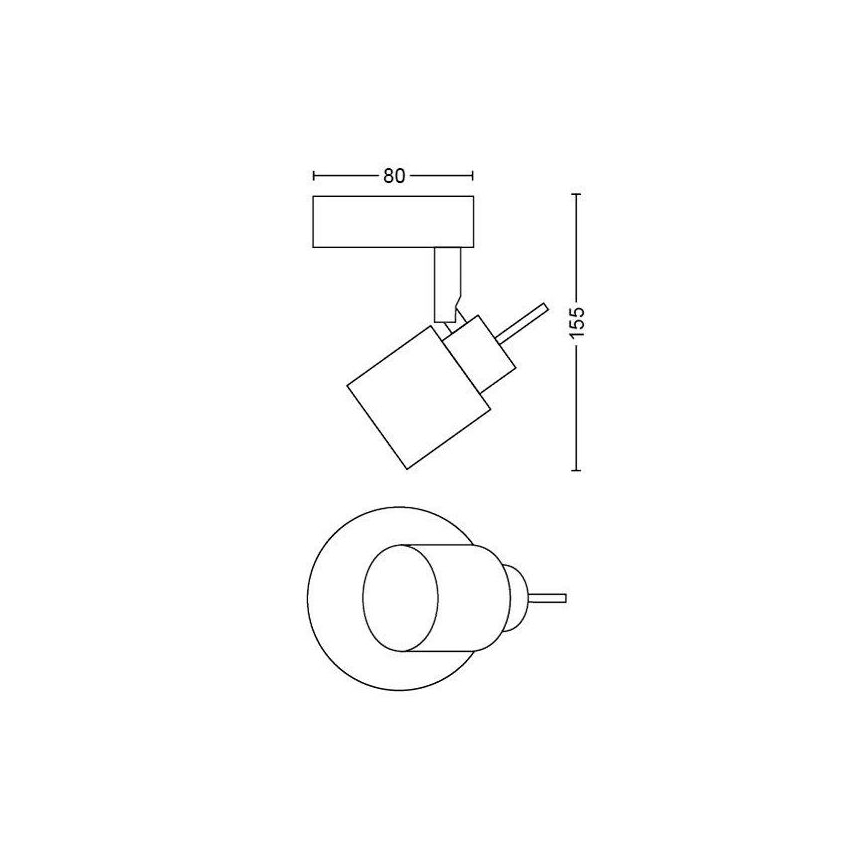 Philips - Spot 1xGU10/35W/230V blanc