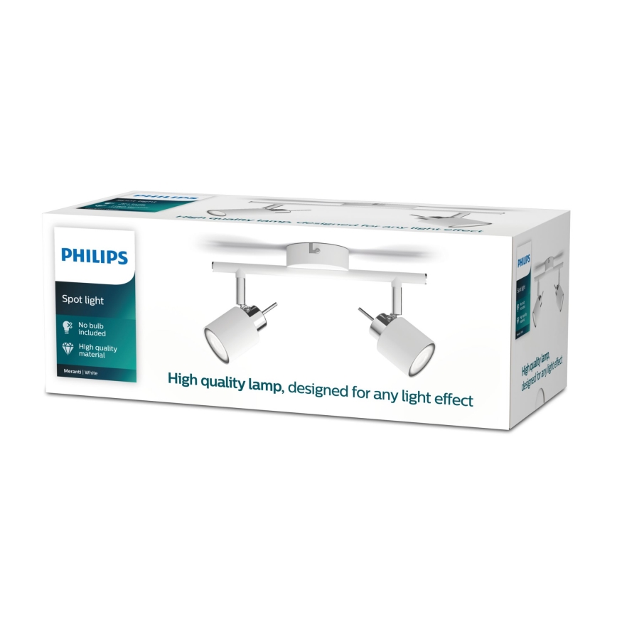 Philips - Spot 2xGU10/35W/230V blanc