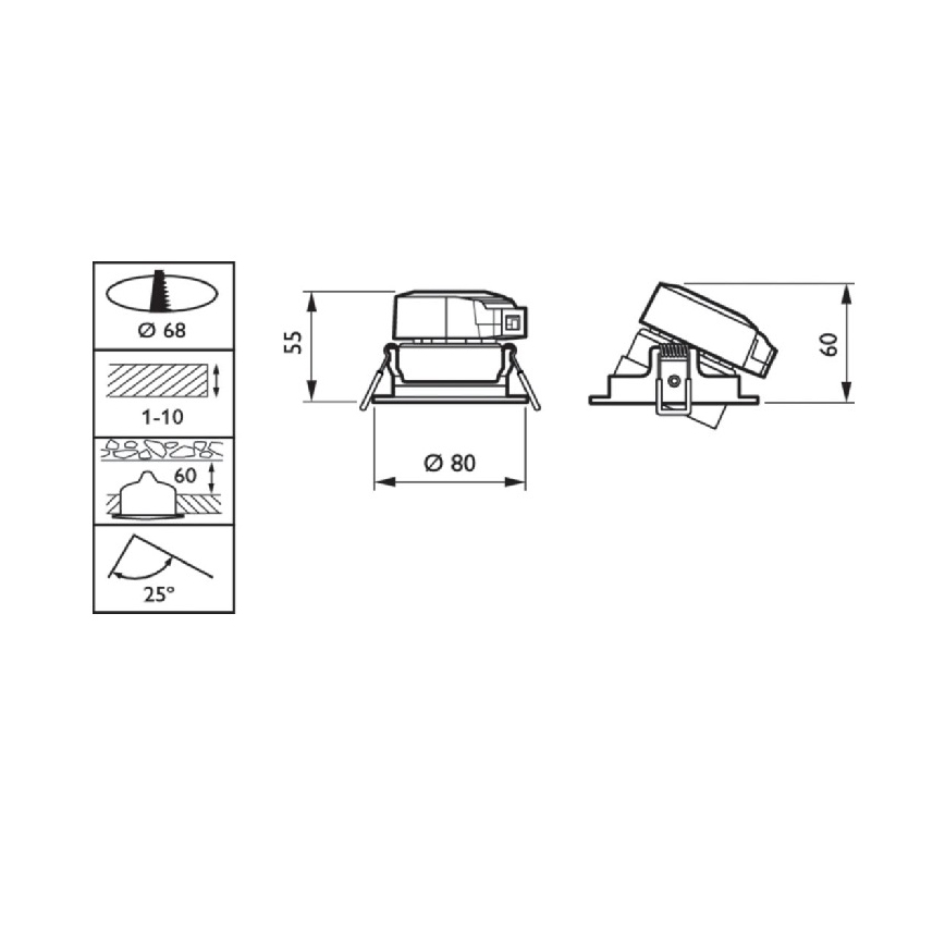 Philips - Spot LED encastrable CLEARCCENT LED/6W/230V 4000K