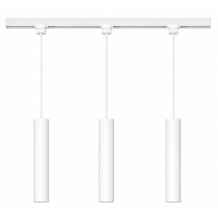 Philips - Suspension LED RGBW à intensité variable sur câble, compatible avec le système de rails EASYLINK HUE, 3x GU10 / 4,7 W / 230 V, 2200–6500 K, câble 1 m, blanche