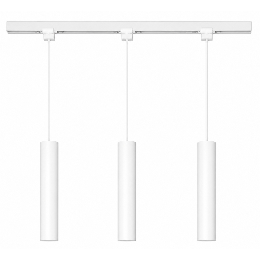 Philips - Suspension LED RGBW à intensité variable sur câble, compatible avec le système de rails EASYLINK HUE, 3x GU10 / 4,7 W / 230 V, 2200–6500 K, câble 1 m, blanche