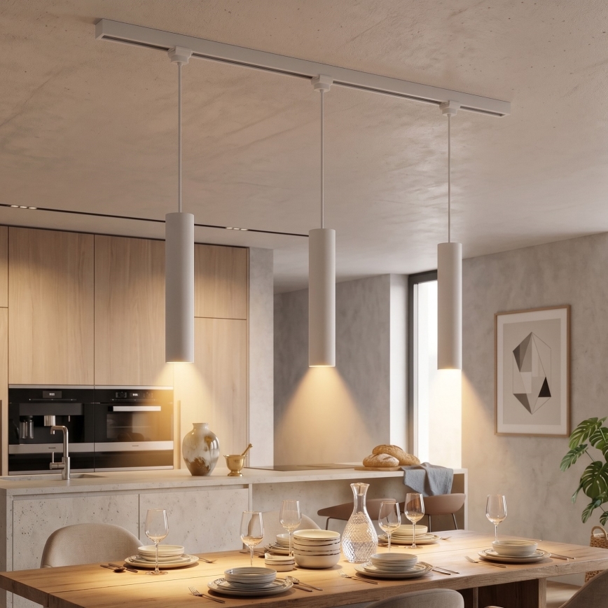 Philips - Suspension LED dimmable sur câble pour système sur rail EASYLINK 3xGU10/7W/230V 2200-2700K 1m blanc