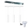 Philips - Suspension LED dimmable sur câble pour système sur rail EASYLINK 3xGU10/7W/230V 2200-2700K 1m blanc