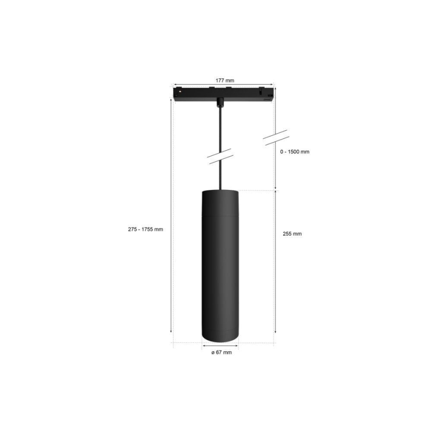 Philips - Suspension LED RGB dimmable sur câble pour système Hue sur rail PERIFO LED RGB/5,2W/24V 2000-6500K