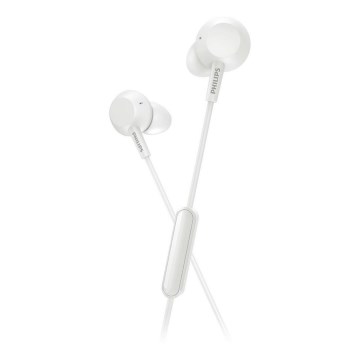 Philips TAE4105WT/00 - Earphones avec un micro JACK 3,5 mm blanc