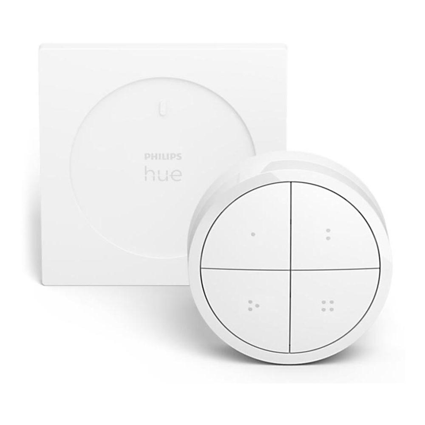 Philips Hue Wireless Variateur V2 Blanc, Interrupteurs Connectés Philips  Hue