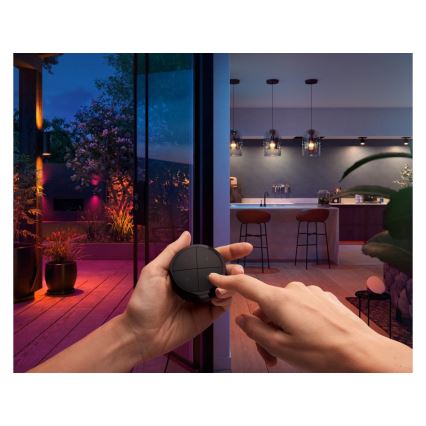 Philips - Télécommande avec interrupteur Hue TAP 1xCR2032 noire