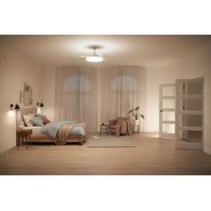 Philips - Ventilateur de plafond LED/35W/230V 5500/4000/2700 K blanc + Télécommande