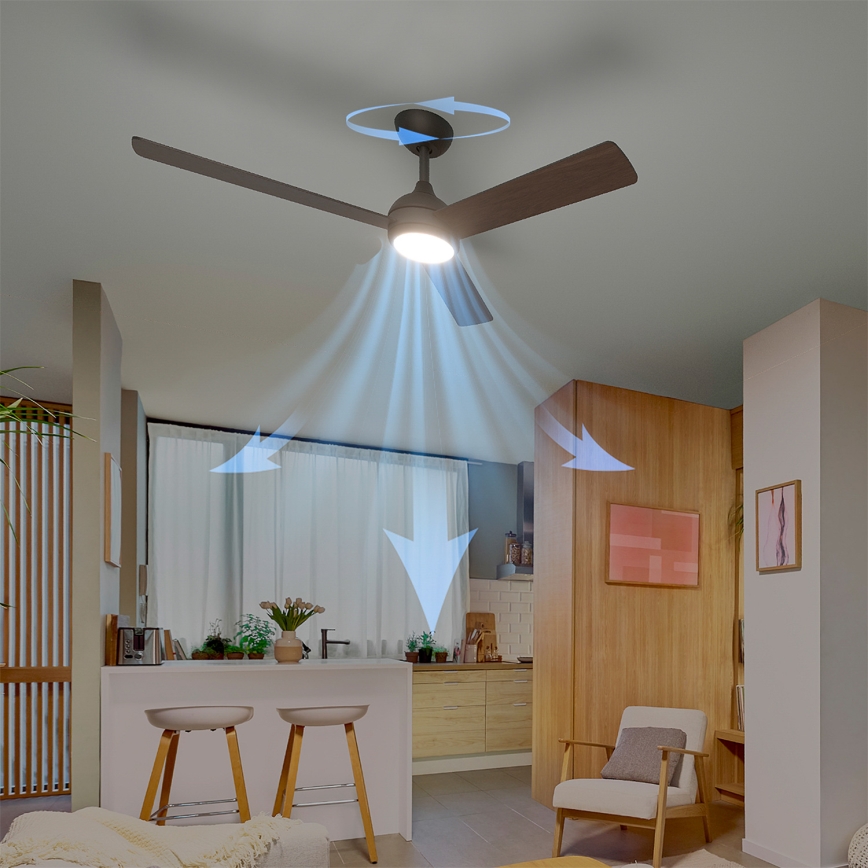 Philips - Ventilateur de plafond LED dimmable CIVX LED/24W/230V + télécommande