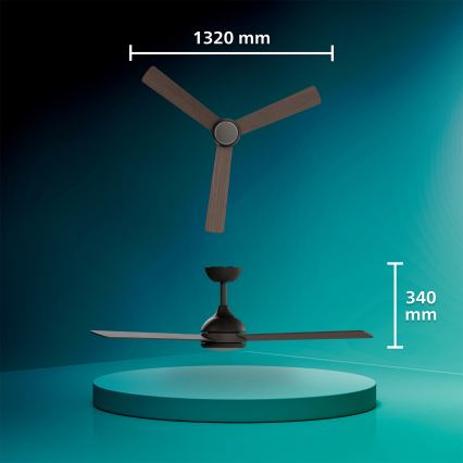 Philips - Ventilateur de plafond LED dimmable CIVX LED/24W/230V + télécommande