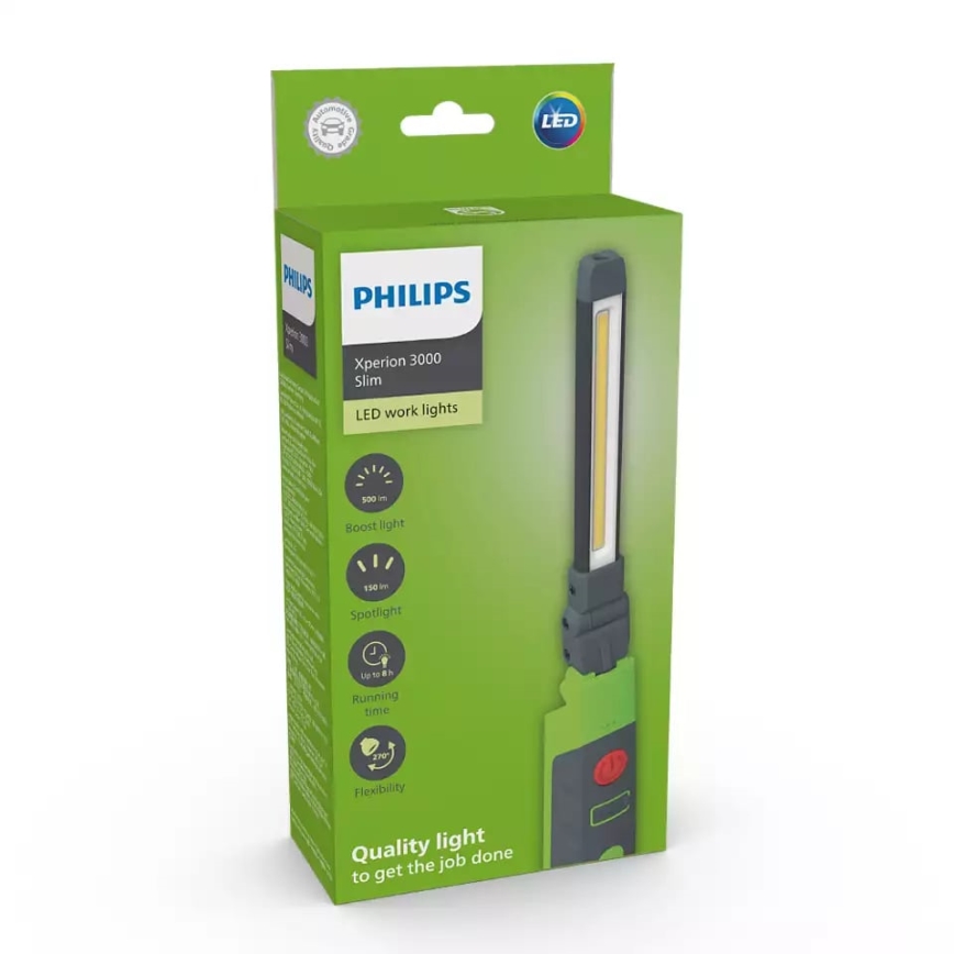 Philips X30SLIMX1 - Lampe torche rechargeable à intensité variable LED XPERION LED/5W/3,7V 500 brillant 2500mAh