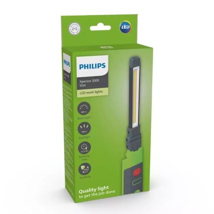 Philips X30SLIMX1 -Lampe torche rechargeable à intensité variable XPERION LED/5W/3,7V 2500mAh