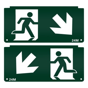 Pictogramme pour bloc de secours 16,2x32,7 cm