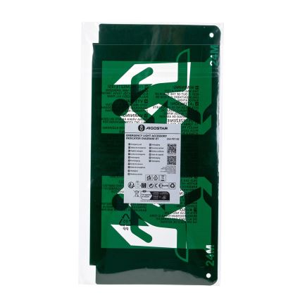 Pictogramme pour bloc de secours 16,2x32,7 cm