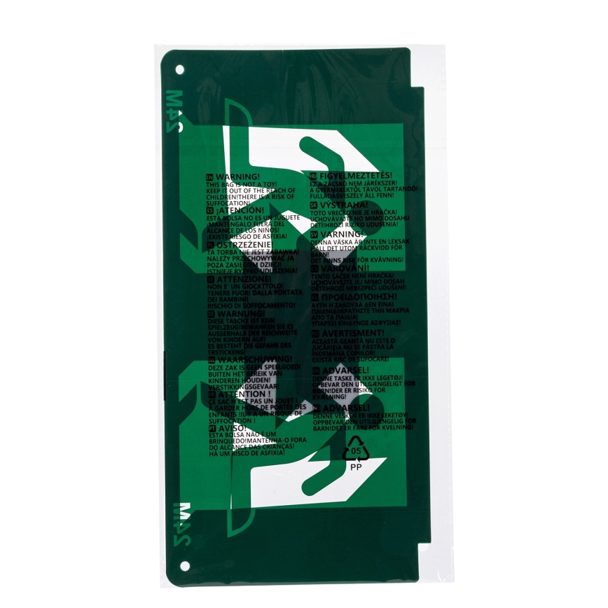 Pictogramme pour bloc de secours 16,2x32,7 cm