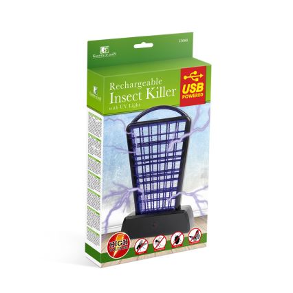 Piège anti-insectes UV 1000 mAh/5V noir