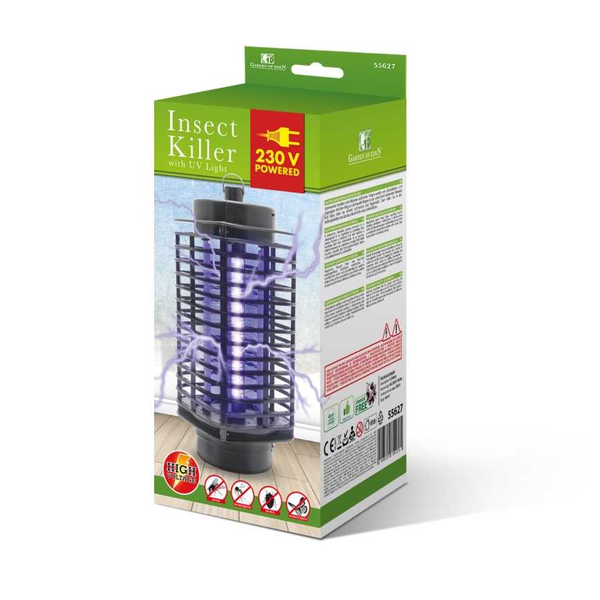 Piège électrique UV pour insectes 1,2W/230V noir