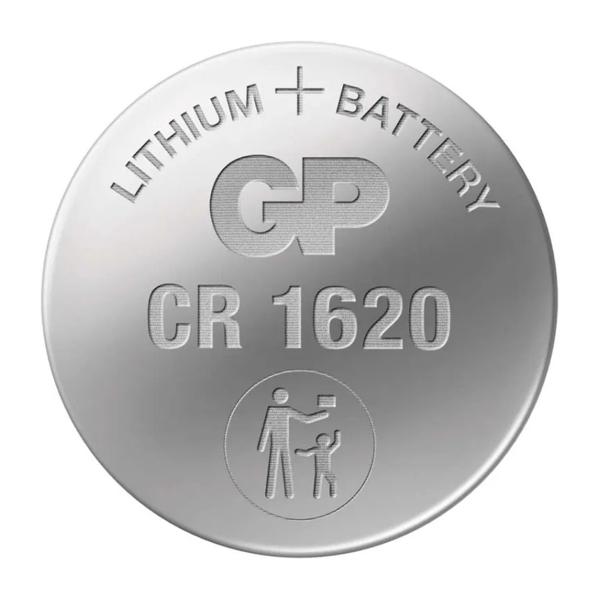 Pile bouton lithium CR1620 GP LITHIUM 3V/75 mAh