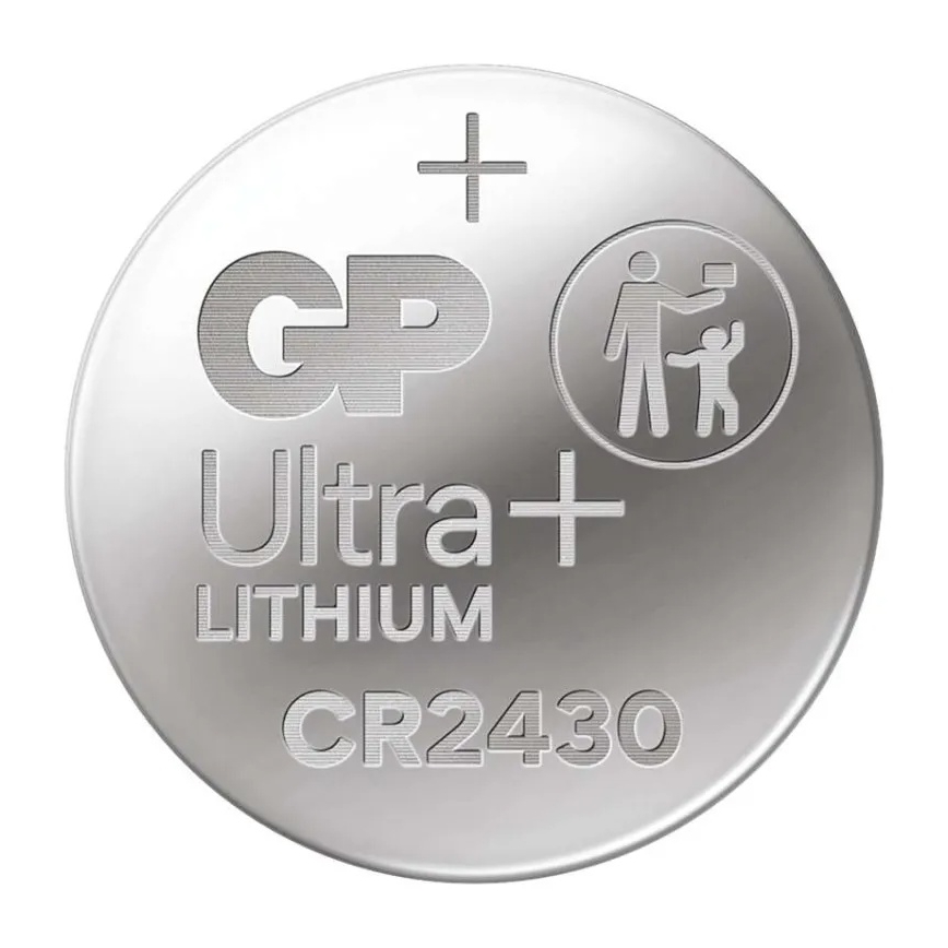 Pile bouton lithium CR2430 GP LITHIUM 3V/300 mAh