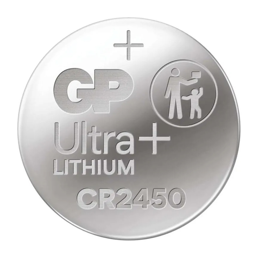 Pile bouton lithium CR2450 GP LITHIUM 3V/600 mAh