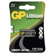 Pile lithium CR123A GP LITHIUM 3V/1400 mAh