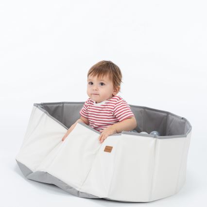 Piscine à balle pour enfant d. 80 cm blanc/gris