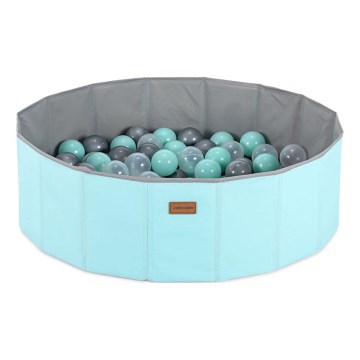 Piscine à boule enfant d. 80 cm bleu/gris