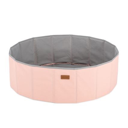 Piscine à boule enfant d. 80 cm rose/gris
