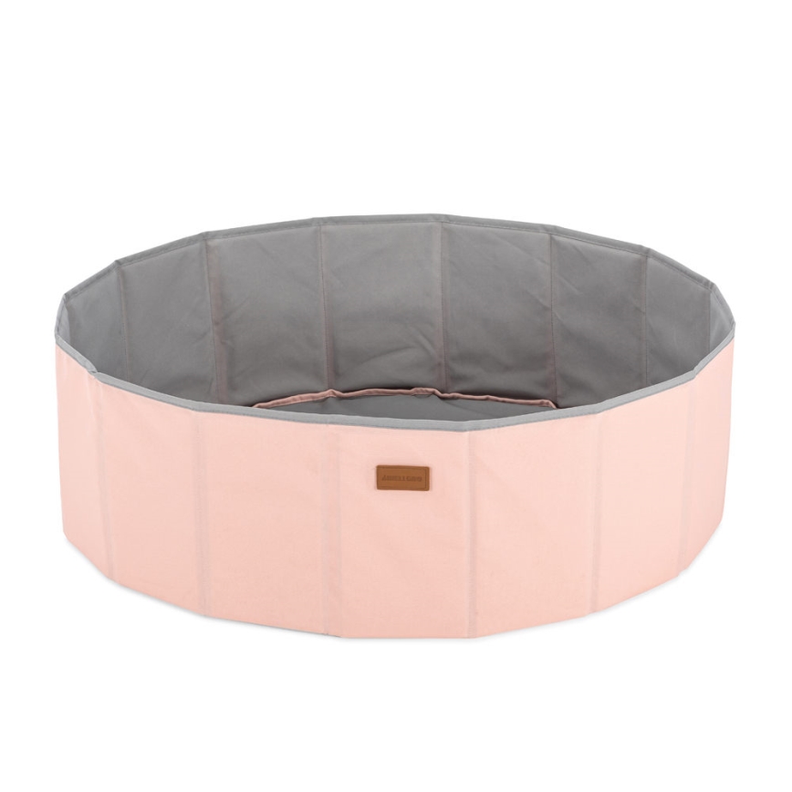 Piscine à boule enfant d. 80 cm rose/gris