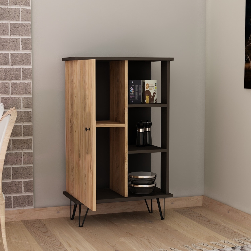 Placard BETA 80x55 cm noir/marron