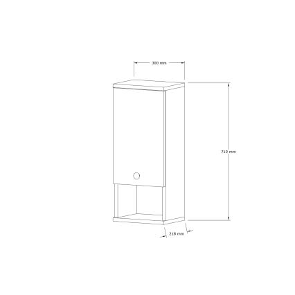 Placard de salle de bain MIS 71x30 cm blanc