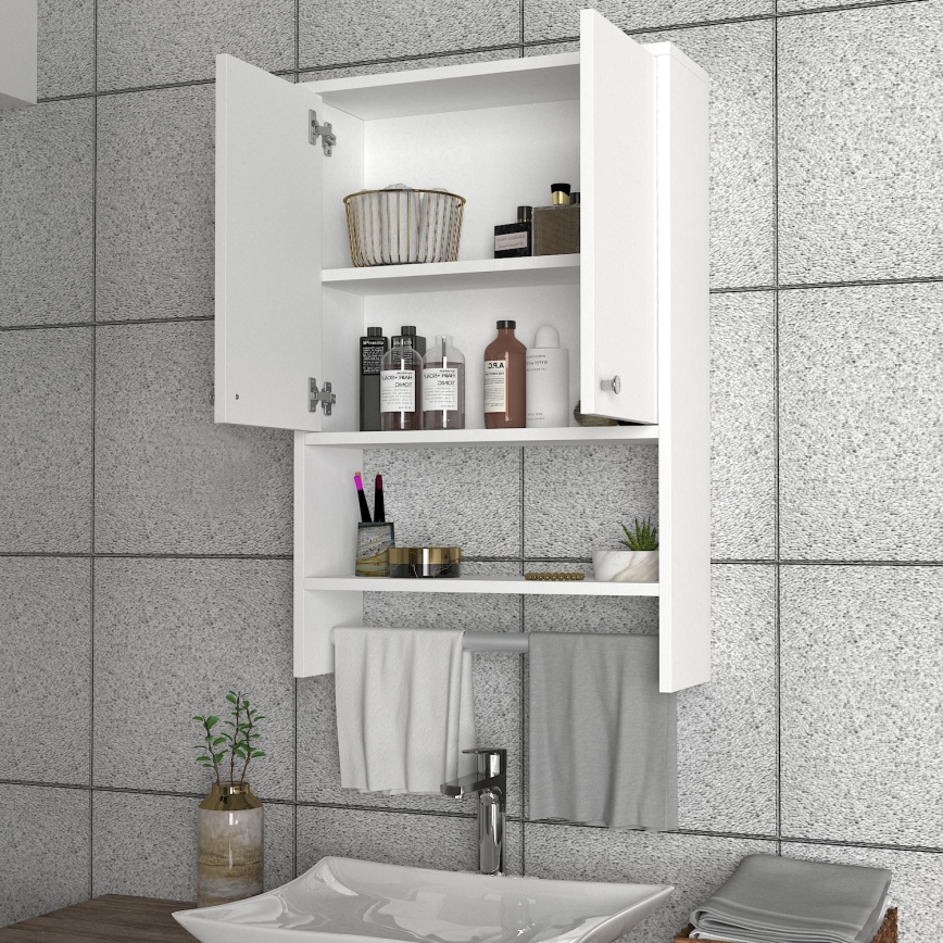 Placard de salle de bain VIRA 90x59 cm blanc