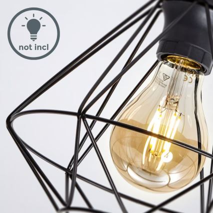 Plafonnier 1xE27/40W/230V noir